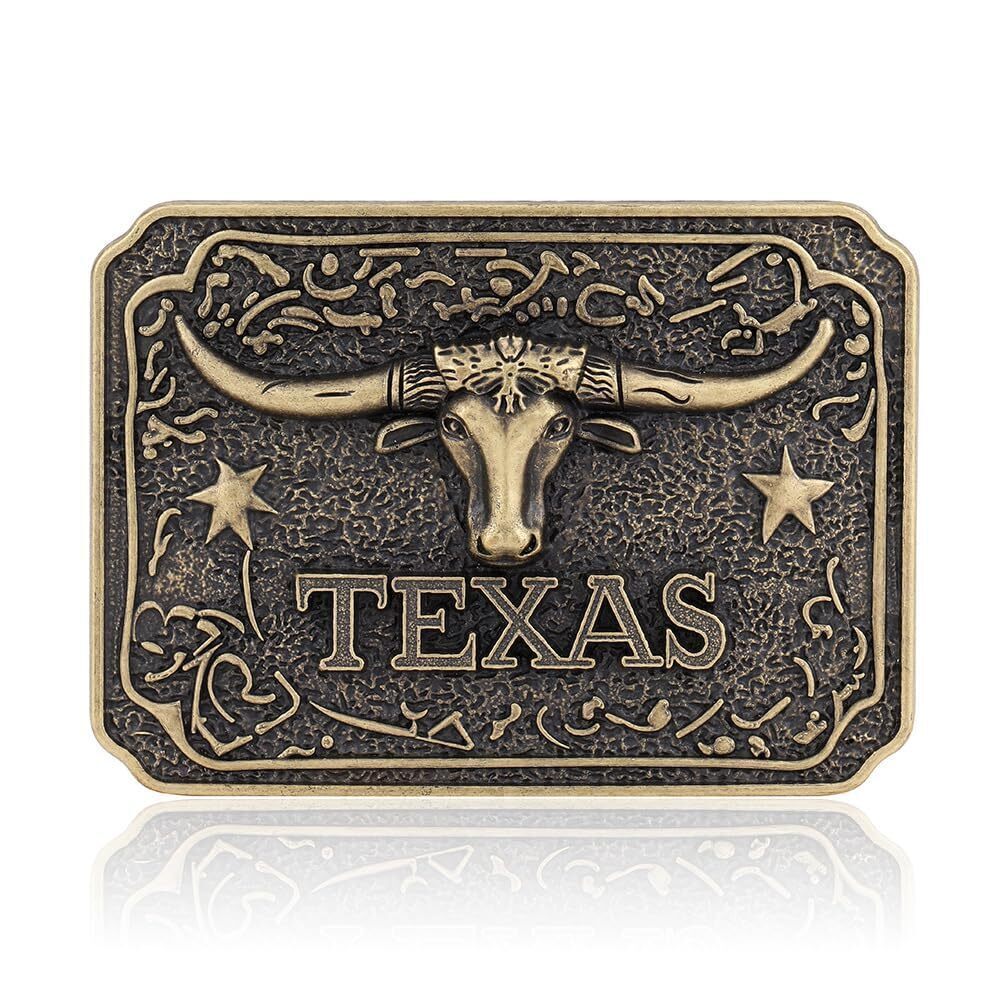 2014 Longhorn Bull Belt Buckles Western Cowboy Texas Antique Belt Buckle